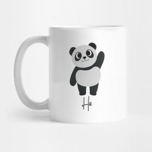 Panda baby saying Hiii Mug